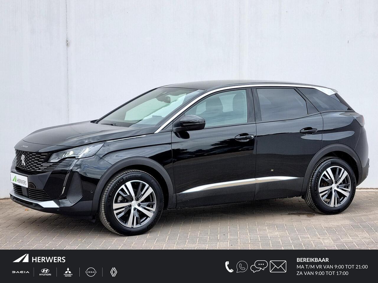 Peugeot 3008 1.2 Allure Pack Business Automaat / Elektrische Achterklep / Stoelverwarming / 360 Graden Camera / Navigatie / Adaptieve Cruise Control / Stoelverwarming / DAB / Parkeersensoren / Apple CarPlay/Android Auto / Lichtmetalen Velgen /