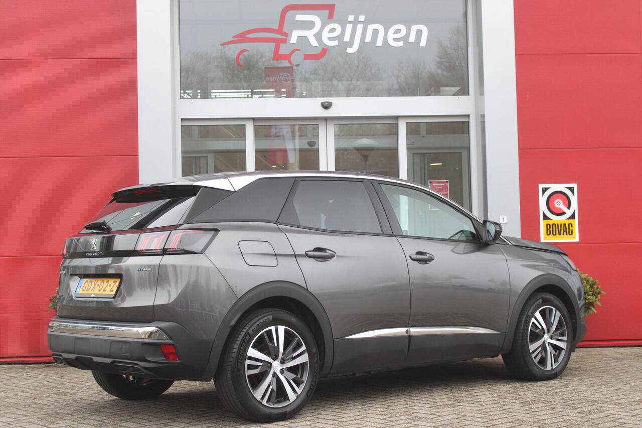 Peugeot 3008 1.6 HYbrid 180PK ALLURE PACK BUSINESS | STOEL VERWARMING | APPLE CARPLAY/ANDROID AUTO | NAVIGATIE | ACHTERUITRIJ CAMERA | KEYLESS ENTRY/START | LICHTMETALEN VELGEN 18" | DAB+ RADIO | LED KOPLAMPEN | CRUISE CONTROL | CLIMATE CONTROL |