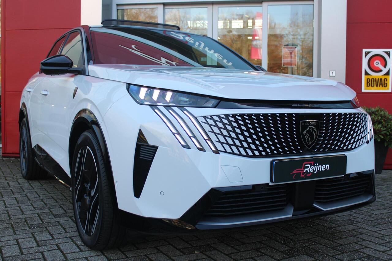 Peugeot 3008 GT 325PK LAUNCH EDITION DUAL MOTOR 73KWH | PANORAMISCH SCHUIF / KANTELDAK | PREMIUM HIFI FOCAL | LEDEREN BEKLEDING NAPPA | ELEKTRISCH VERSTELBARE VOOR STOELEN, MET GEHEUGENFUNCTIE OP BESTUURDERSSTOEL | STOEL VERWARMING | STOEL MASAGE | STOEL VENTILATIE | 