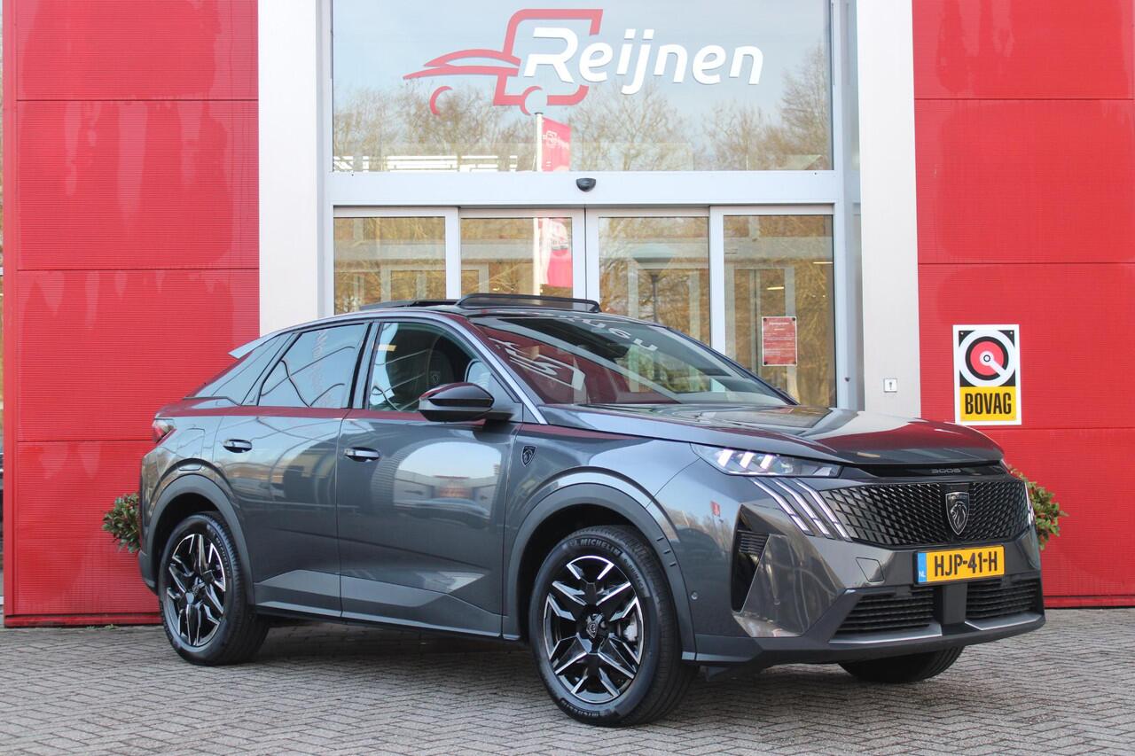 Peugeot 3008 1.2 Hybrid 145PK GT | PANORAMISCH SCHUIF / KANTELDAK | ELEKTRISCH BEDIENBARE ACHTERKLEP | AFNEEMBARE TREKHAAK | NAVIGATIE | FOCAL PREMIUM AUDIO SYSTEEM | DRAADLOZE APPLE CARPLAY/ANDROID AUTO | DRAADLOOS LADEN | SFEER VERLICHTING | ACHTERUITRIJ CAMERA | P