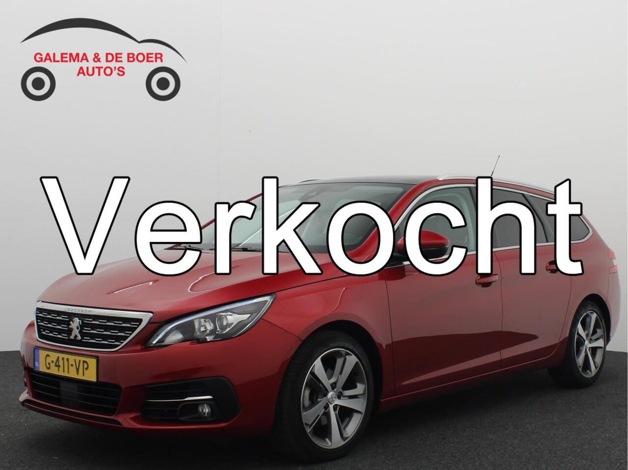 Peugeot 308 SW 1.2 PureTech Blue Lease Premium 131PK / DRIEM VV / PANORAMADAK / COGNAC LEDER / STOELVERW / CLIMA / CARPLAY / DAB+ / NAVI / NL-AUTO