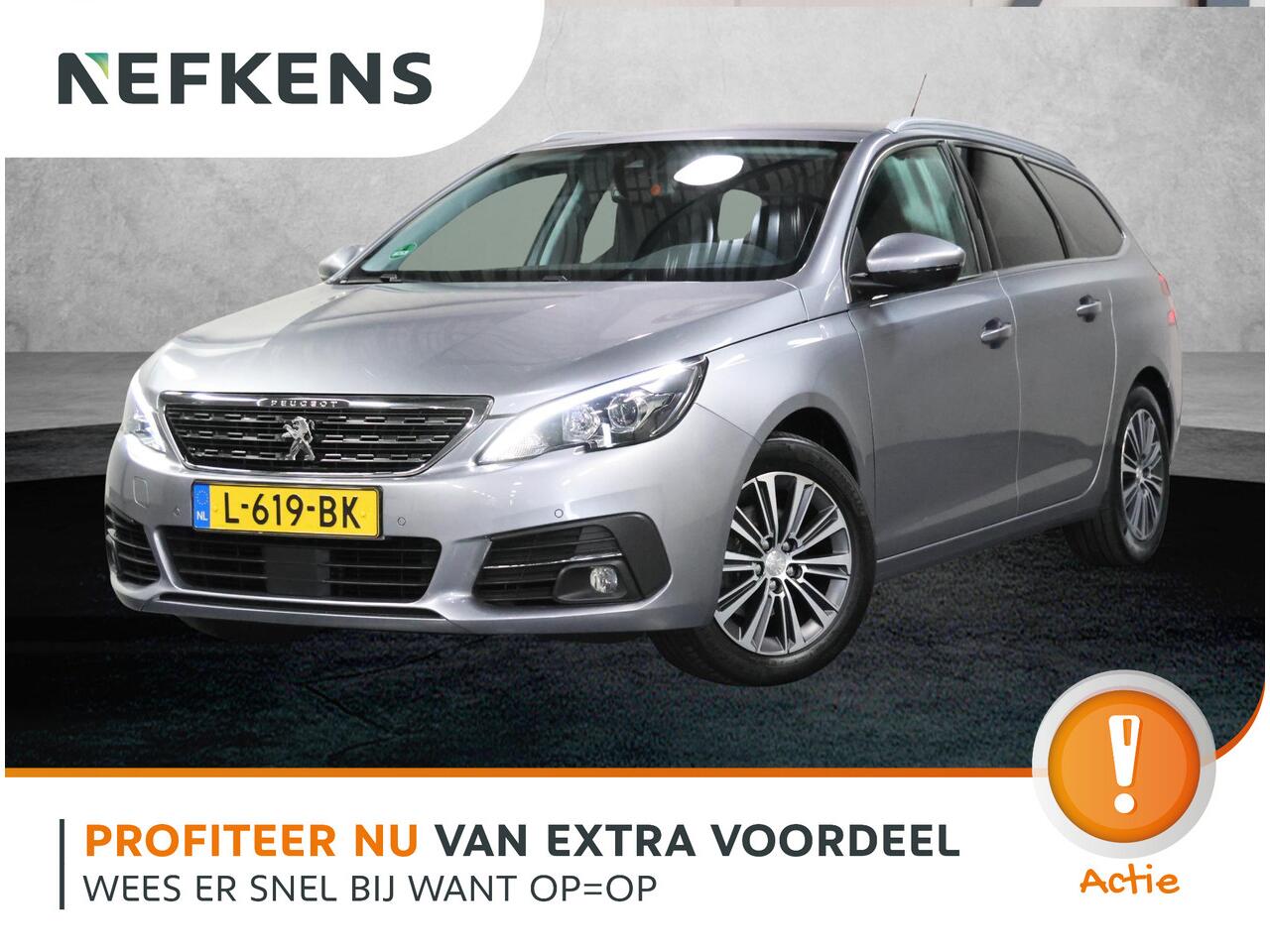 Peugeot 308 SW 1.2 130PK Blue Lease Allure | AppleCarPlay/AndroidAuto | 16"LMV | Navigatie | Cruise Control | Climate Control | Camera | Armsteun | Keyless | Privacy Glass | Isofix |