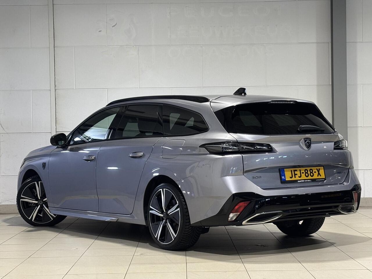 Peugeot 308 SW GT 1.6 HYbrid PHEV 225pk e-EAT8 | FOCAL HIFI | ELEKTR. A.KLEP | 360° CAMERA | STUUR+VOORRUITVERW. | ALL-SEASONBANDEN | NAVI |