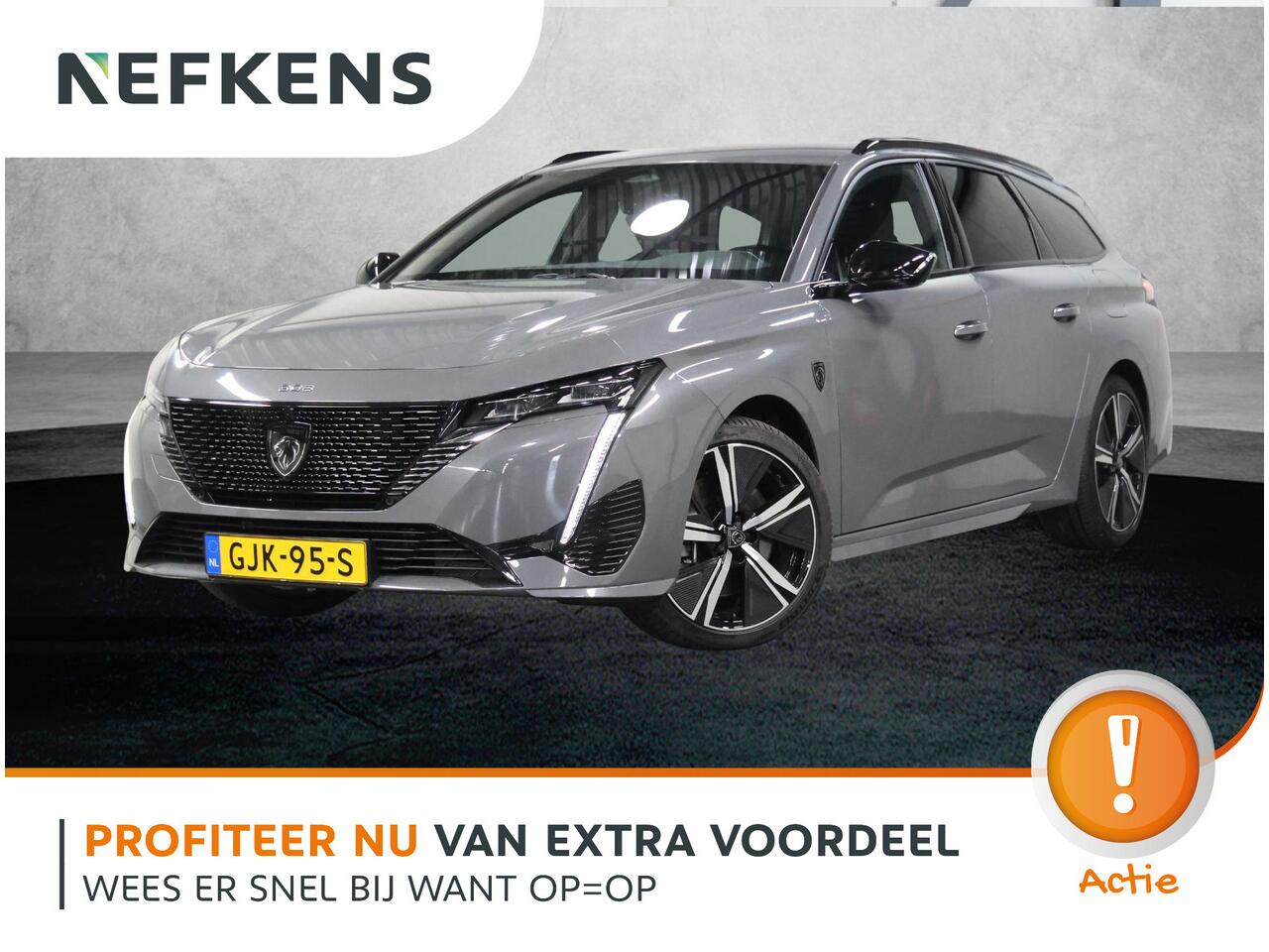 Peugeot 308 SW 1.6 180PK Plug-in Hybrid GT | Vision Pack | Electrische achterklep | AUTOMAAT | AppleCarPlay/AndroidAuto | 18"LMV | Navigatie | Adaptive Cruise Control | Climate Control | 360'Camera | Keyless | Privacy Glass | Isofix |