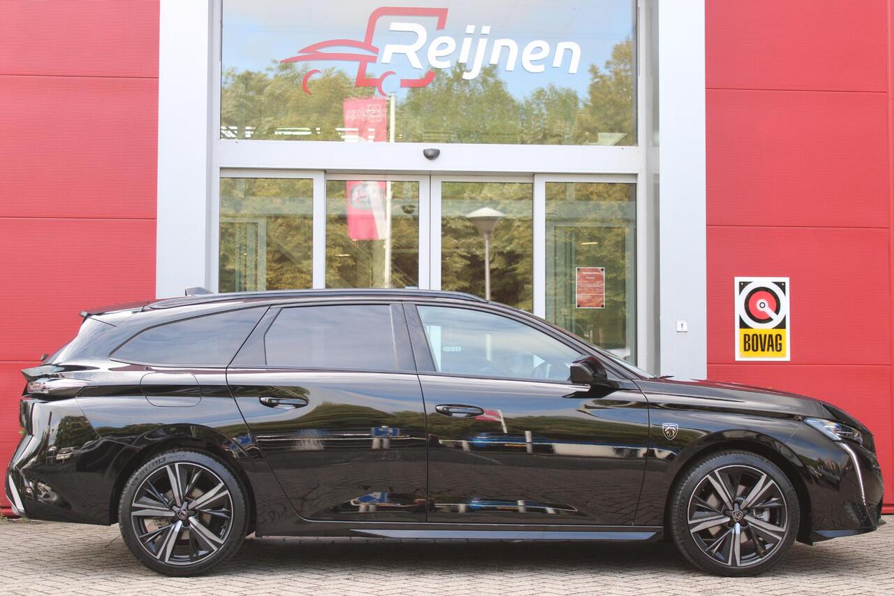 Peugeot 308 SW 1.2 MILD HYBRID 145PK DCS6 GT PACK | ELEKTRISCHE STOEL MET GEHEUGEN FUNCTIE | STOEL VERWARMING | ELEKTRISCHE ACHTERKLEP | 360° CAMERA | KEYLESS ENTRY/START | ADAPTIVE CRUISE CONTROL | 19" LICHTMETALEN VELGEN | DRAADLOZE TELEFOONLADER | DRAADLOZE APPLE 