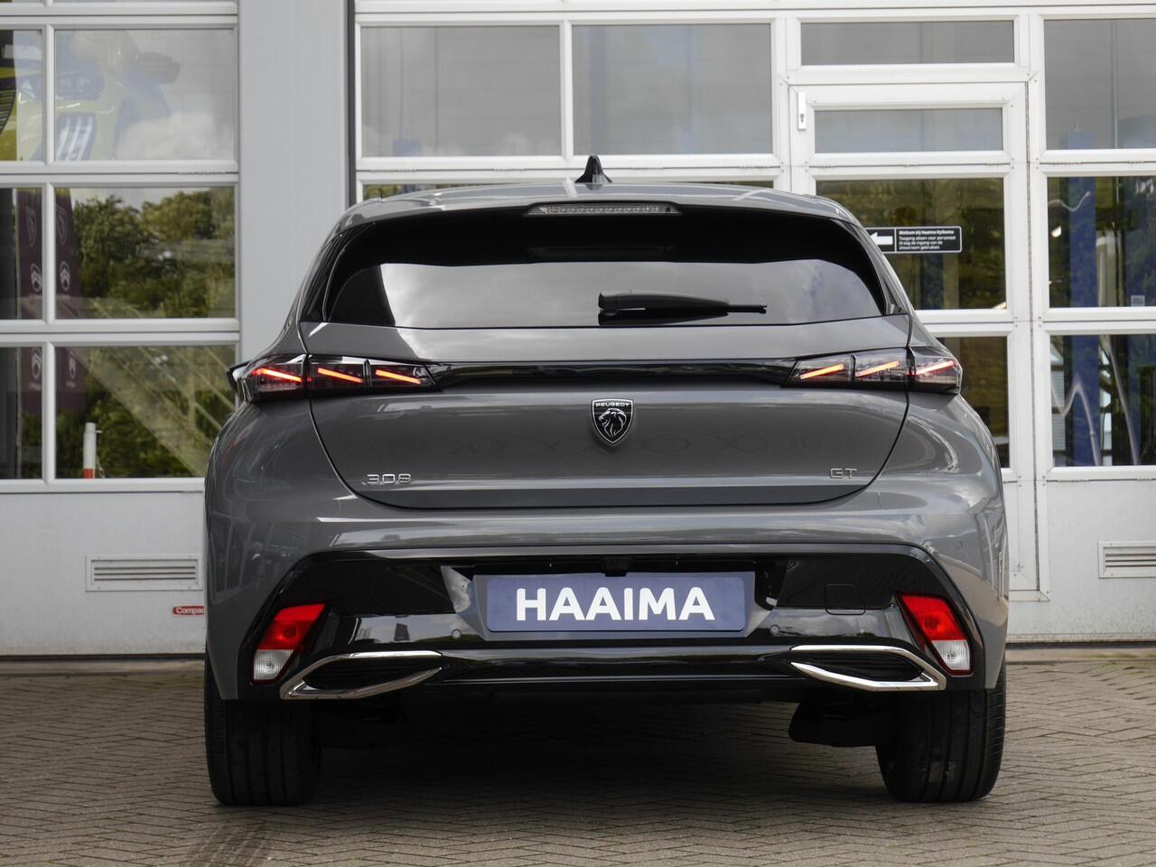 Peugeot 308 1.2 Hybrid 136 e-DCS6 GT | Nieuwe auto | Automaat | Keyless entry & start | Led verlichting | 18 inch Lichtmetalen velgen | Navigatie | Adaptive cruise control | Rondom camera | Regensensor