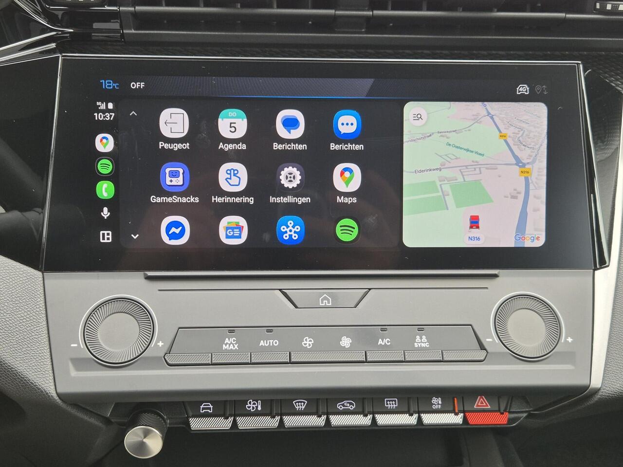 Peugeot 308 SW 1.2 Hybrid 136 e-DCS6 Style Automaat / Fabrieksgarantie tot 3-4-2027 / Apple Carplay Android Auto / Keyless Entry/Start / Adaptief cruise control / Climate control / Navigatie / Lichtmetalen wielen 16" /