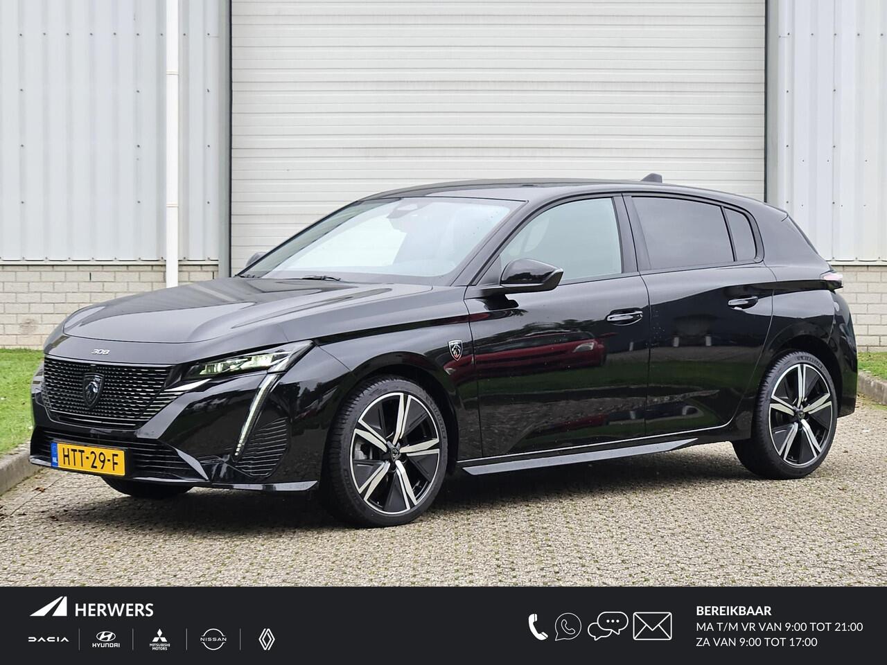 Peugeot 308 GT Hybrid Automaat / NIEUW / Fabrieksgarantie tot 28-3-2027 / 360 Graden Camera / Apple Carplay & Android Auto / Adaptief Cruise Control / Climate Control / Navigatie /