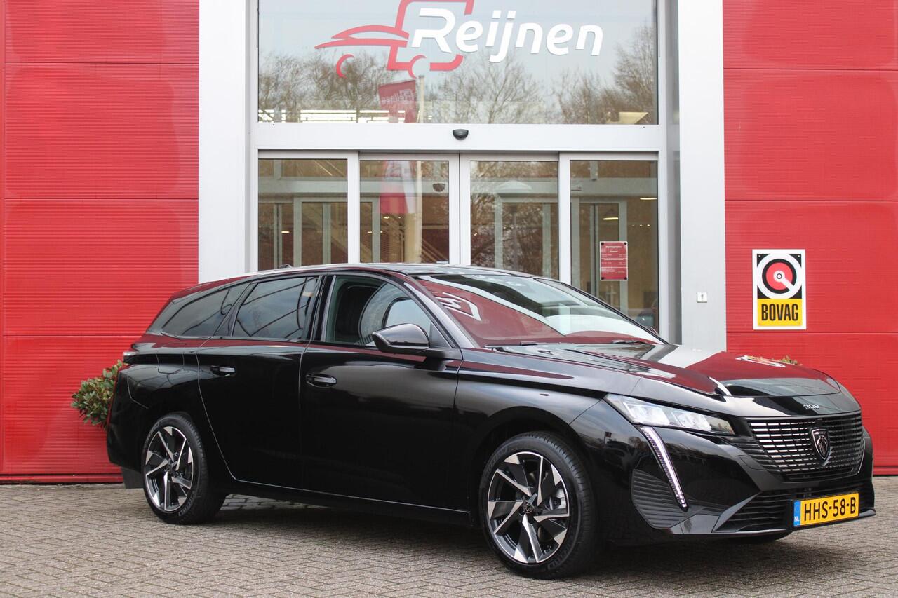 Peugeot 308 SW 1.2 Hybrid 145PK e-DCS6 ALLURE | AGR COMFORT STOELEN | AFNEEMBARE TREKHAAK | KEYLESS ENTRY/START | NAVIGATIE | DRAADLOZE APPLE CARPLAY/ANDROID AUTO | ACHTERUITRIJ CAMERA | STOEL/STUUR VERWARMING | LICHTMETALEN VELGEN 17" | ADAPTIVE CRUISE CONTROL | DAB