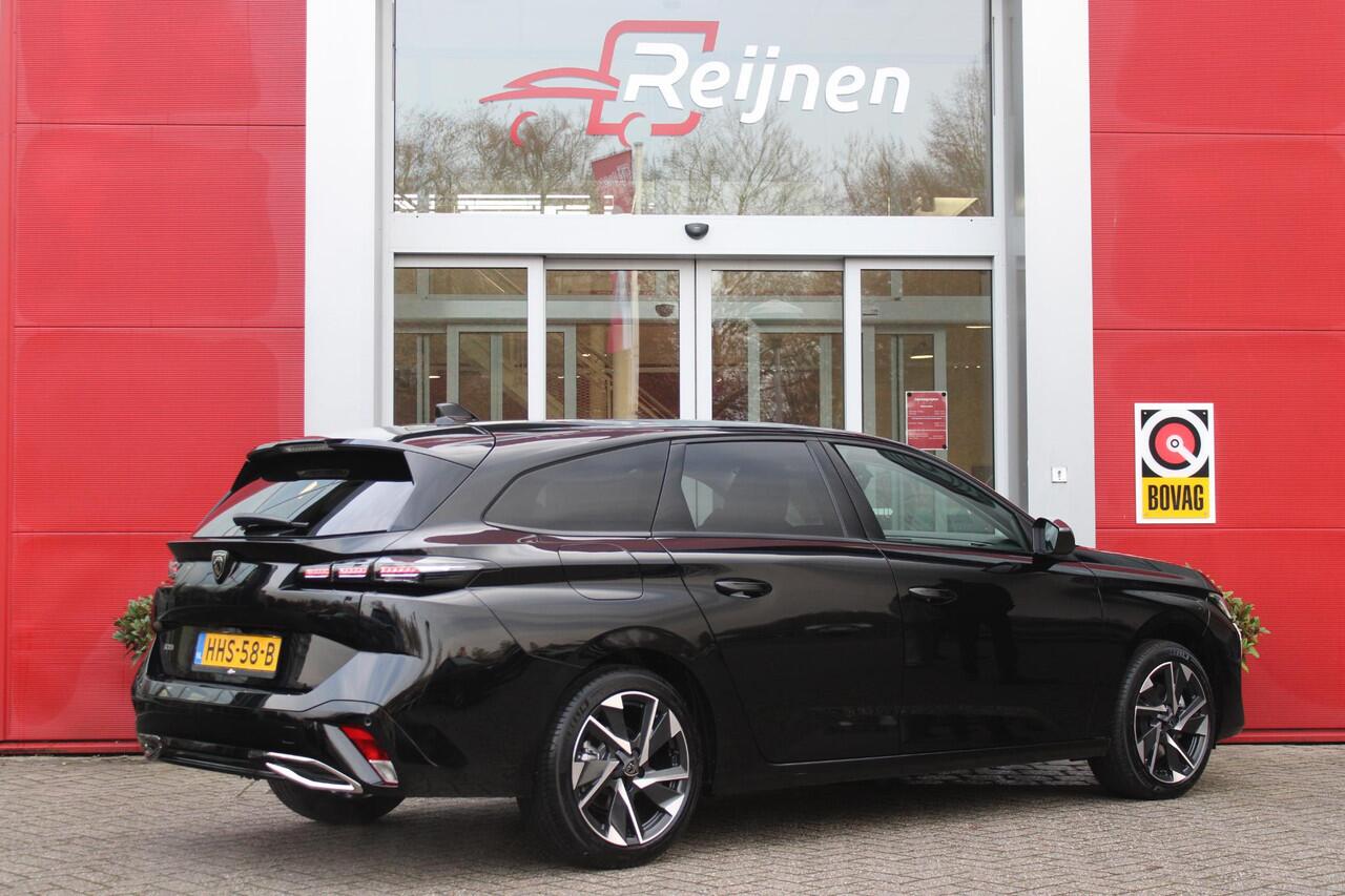 Peugeot 308 SW 1.2 Hybrid 145PK e-DCS6 ALLURE | AGR COMFORT STOELEN | AFNEEMBARE TREKHAAK | KEYLESS ENTRY/START | NAVIGATIE | DRAADLOZE APPLE CARPLAY/ANDROID AUTO | ACHTERUITRIJ CAMERA | STOEL/STUUR VERWARMING | LICHTMETALEN VELGEN 17" | ADAPTIVE CRUISE CONTROL | DAB