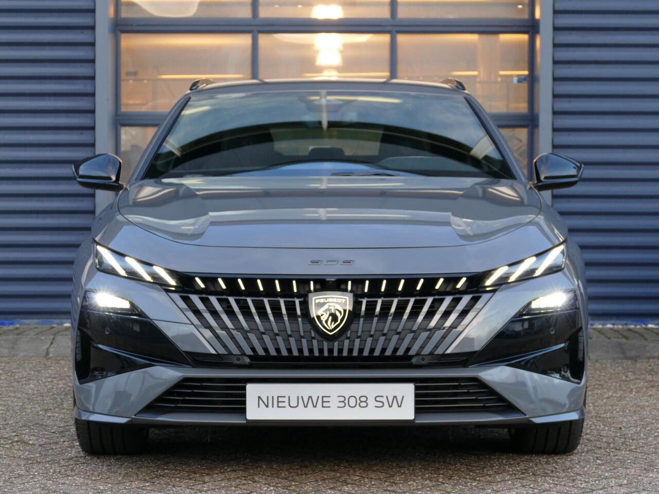 Peugeot 308 SW 1.6 Plug-in Hybrid 195 GT | NIEUW MODEL! | 85km EV Actieradius WLTP | 360° Camera | Matrix LED | Apple Carplay/Android Auto | Adaptive Cruise Control | Drive Assist | Elektrische kofferklep | Active Sport Sound | Verlichte grill & logo