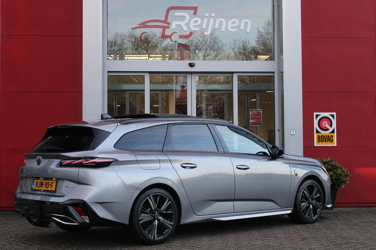 Peugeot 308 SW 1.6 Plug-in Hybrid 180PK GT | PANORAMISCH SCHUIF/KANTEL DAK | TREKHAAK | ALCANTARA BEKLEDING MET EEN ELEKTRISCH BEDIENBARE BESTUURDERSSTOEL | 18" LICHTMETALEN VELGEN "PORTLAND" | FOCAL AUDIO SYSTEM | STOEL/STUUR VERWARMING | NAVIGATIE | DRAADLOZE APPLE
