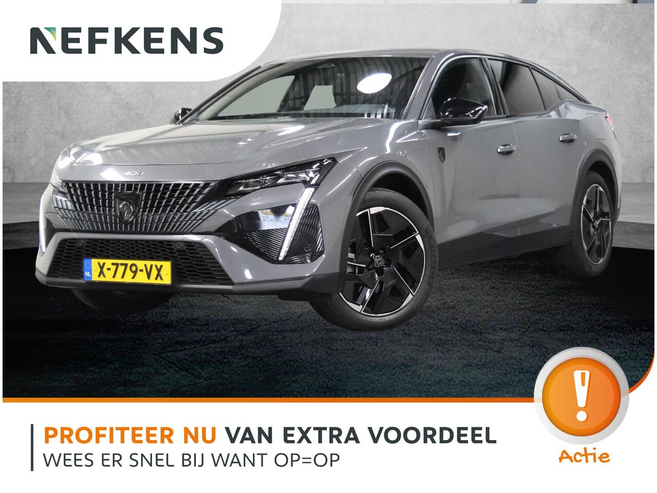 Peugeot 408 1.6 HYbrid 180PK GT | Elektrische achterklep | AppleCarPlay/AndroidAuto | 18"LMV | Navigatie | Adaptive Cruise Control | Climate Control | Camera | Keyless entry | Alcantara/Leer | Privacy Glass |