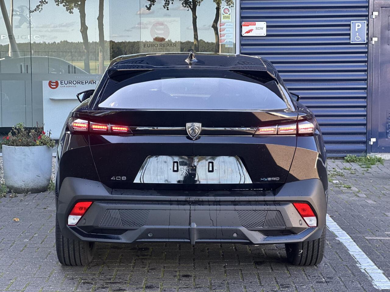 Peugeot 408 1.6 HYbrid 225 EAT8 Allure Avantage | Rondomcamera | Adaptive Cruise Control | Apple Carplay/Android Auto | Stoel-/Stuurverwarming | AGR bestuurderstoel | Draadloze telefoonlader | Keyless Entry/Start |