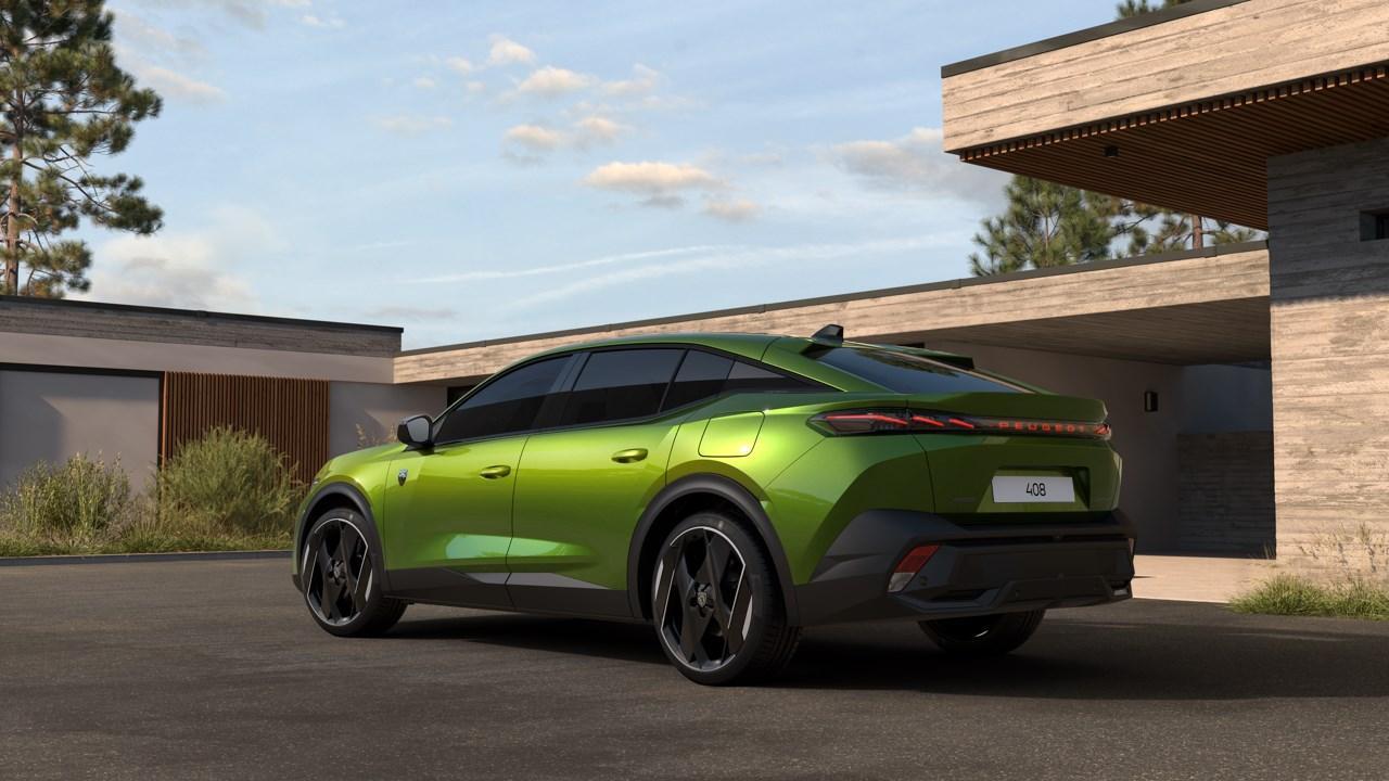 Peugeot 408 1.6 Plug-in Hybrid 240 e-DCS7 GT | VERWACHT | NIEUW MODEL | Panorama dak | Alcantara bekleding | Elektrische achterklep | 360 Camera | Matrix LED | 20'' Lichtmetalen velgen