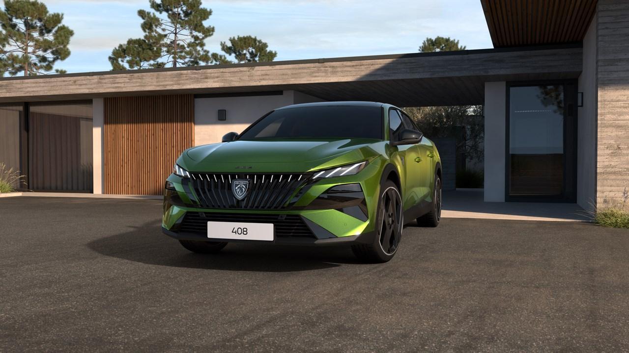 Peugeot 408 1.6 Plug-in Hybrid 240 e-DCS7 GT | VERWACHT | NIEUW MODEL | Panorama dak | Alcantara bekleding | Elektrische achterklep | 360 Camera | Matrix LED | 20'' Lichtmetalen velgen