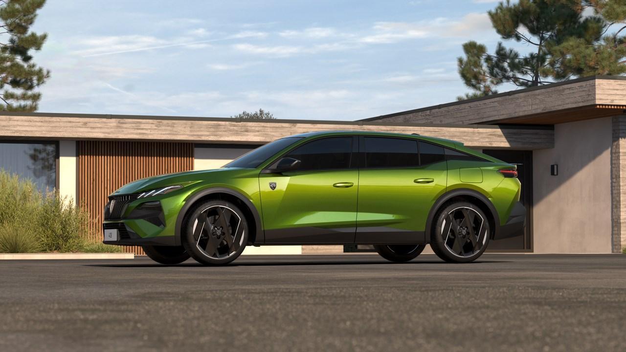 Peugeot 408 1.6 Plug-in Hybrid 240 e-DCS7 GT | VERWACHT | NIEUW MODEL | Panorama dak | Alcantara bekleding | Elektrische achterklep | 360 Camera | Matrix LED | 20'' Lichtmetalen velgen