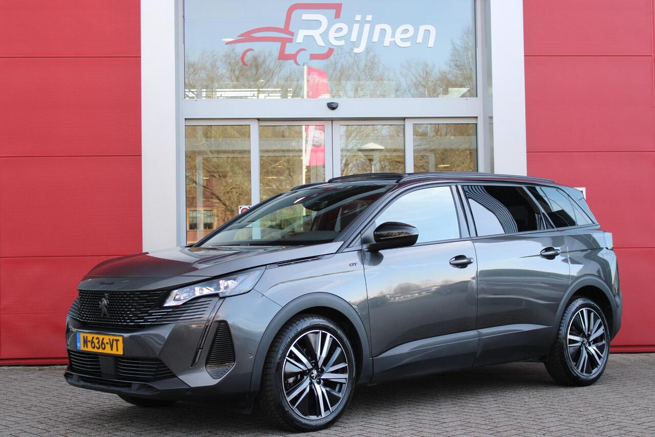 Peugeot 5008 1.2 130PK AUTOMAAT GT PACK BUSINESS | PANORAMISCH SCHUIF/KANTEL DAK | AFNEEMBARE TREKHAAK | ALCANTARA BEKLEDING | FULL LED KOPLAMPEN | FOCAL AUDIO | 19" LICHTMETALEN VELGEN | CLIMATE CONTROL | DODEHOEK DETECTIE | ADAPTIVE CRUISE CONTROL | APPLE CARPLAY/AN