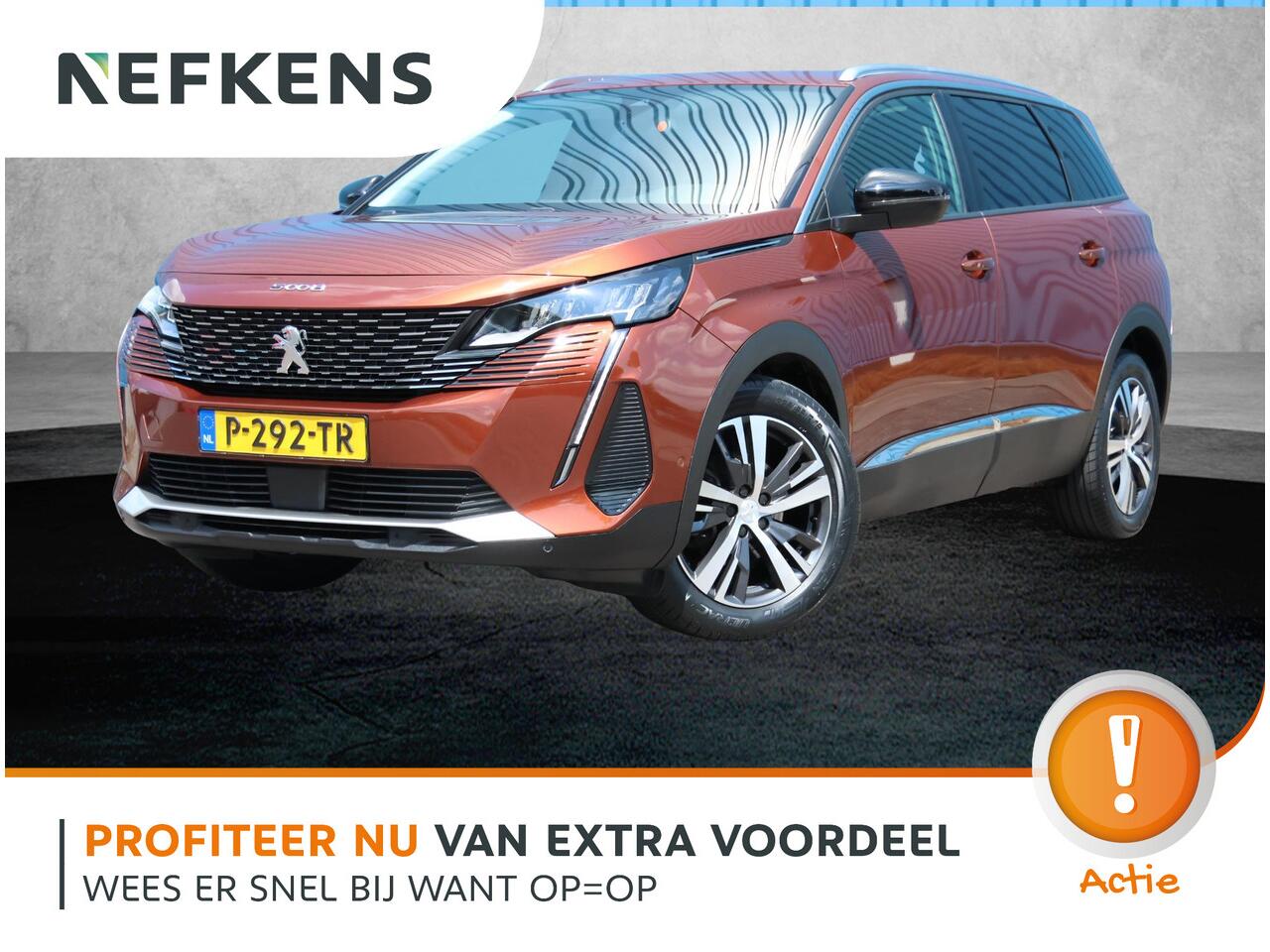Peugeot 5008 130PK Allure Pack | AppleCarPlay/AndroidAuto | Adaptive Cruise Control | Climate Control | FULL LED | Trekhaak | 7 persoons | Stoelverwarming | Navigatie | AUTOMAAT |