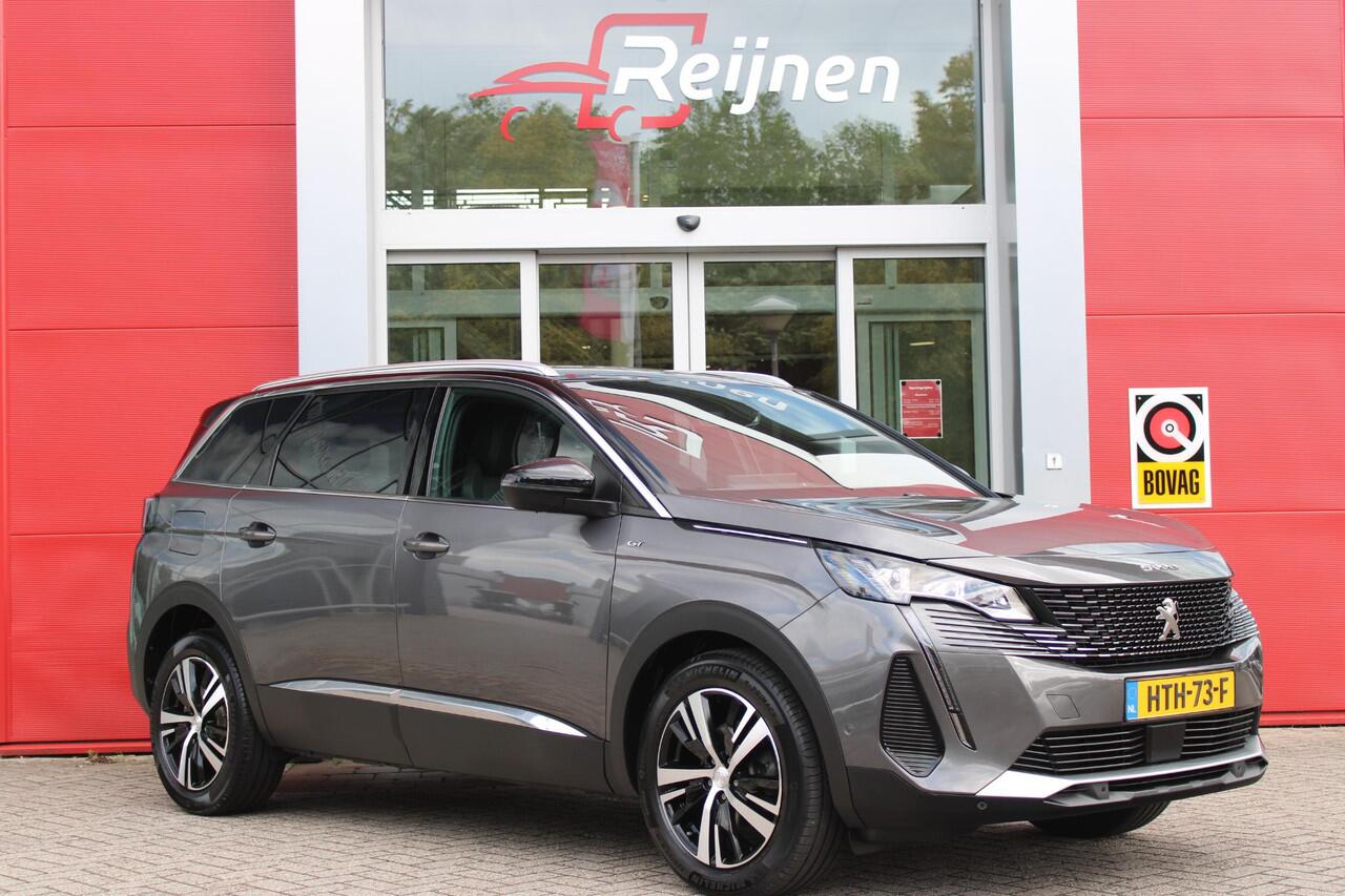 Peugeot 5008 1.2 130PK AUTOMAAT GT | NAVIGATIE | APPLE CARPLAY/ANDROID AUTO | ADAPTIVE CRUISE CONTROL | KEYLESS ENTRY/START | FULL LED KOPLAMPEN | 18" LICHTMETALEN VELGEN | CLIMATE CONTROL | 7-PERSOONS! | STOEL VERWARMING | DODEHOEK DETECTIE |