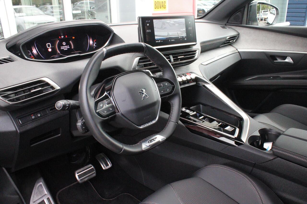 Peugeot 5008 1.2 130PK AUTOMAAT GT | NAVIGATIE | APPLE CARPLAY/ANDROID AUTO | ADAPTIVE CRUISE CONTROL | KEYLESS ENTRY/START | FULL LED KOPLAMPEN | 18" LICHTMETALEN VELGEN | CLIMATE CONTROL | 7-PERSOONS! | STOEL VERWARMING | DODEHOEK DETECTIE |