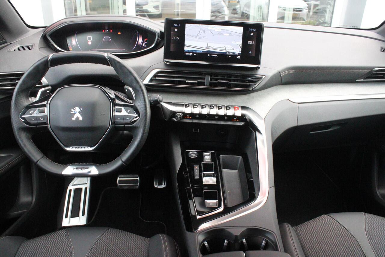 Peugeot 5008 1.2 130PK AUTOMAAT GT | NAVIGATIE | APPLE CARPLAY/ANDROID AUTO | ADAPTIVE CRUISE CONTROL | KEYLESS ENTRY/START | FULL LED KOPLAMPEN | 18" LICHTMETALEN VELGEN | CLIMATE CONTROL | 7-PERSOONS! | STOEL VERWARMING | DODEHOEK DETECTIE |