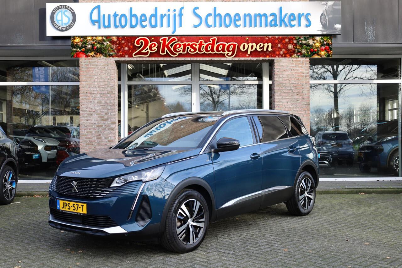 Peugeot 5008 1.2 PureTech GT 7-ZITTER! HALF-LEER CARPLAY 360-CAMERA STOELVERW. VIRTUAL-COCKPIT DEALERONDERH. SPORTSTUUR/STOELEN STUURFLIPPERS DAB CRUISE CLIMA NAVI 2XPDC 18''LMV