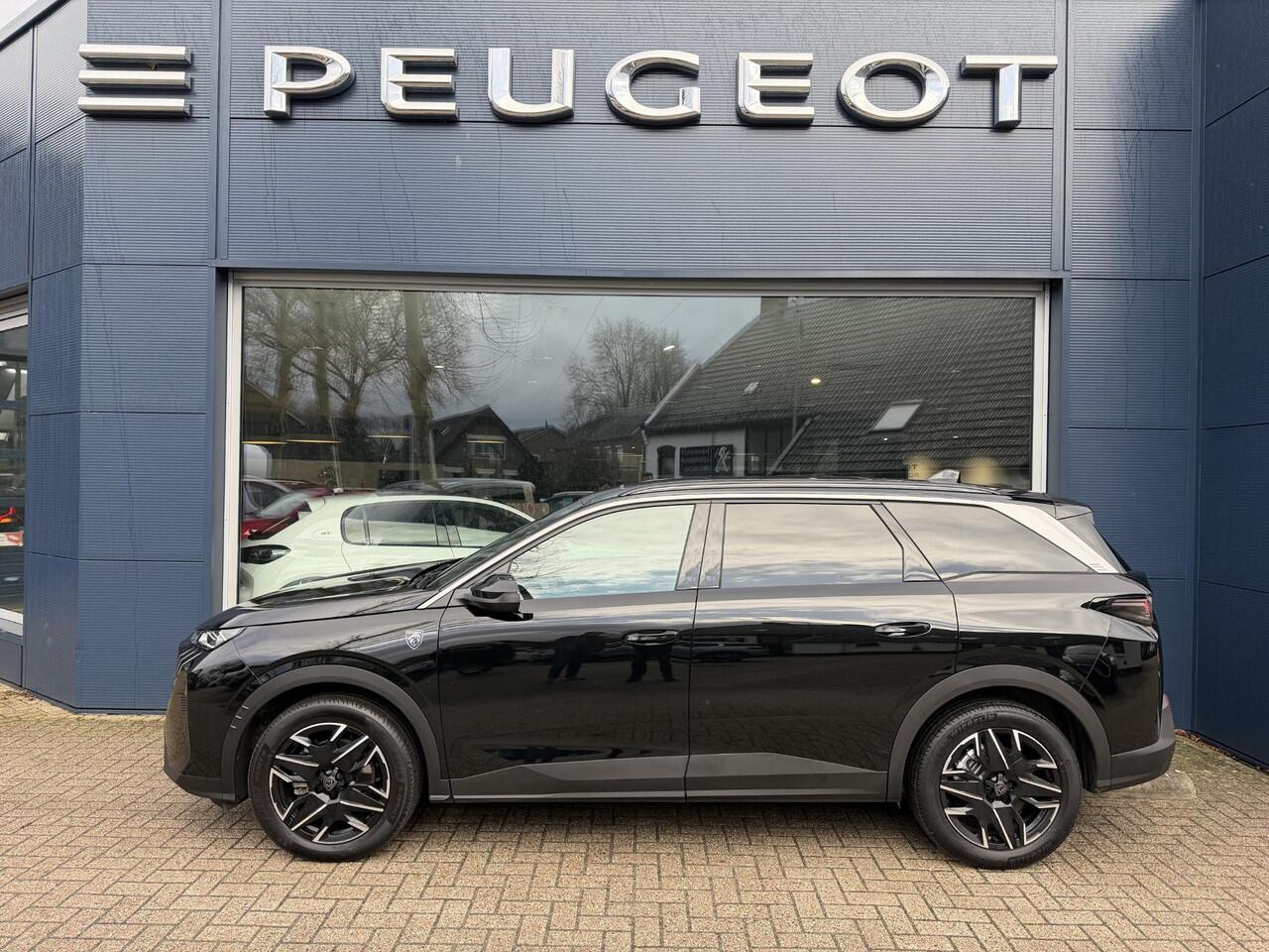 Peugeot 5008 1.2 Hybrid 145 PK GT Automaat | Elektrische Kofferklep | Panorama Schuif-/Kanteldak | 7-Zits | Navigatie | Parkeercamera | Keyless Entry | Parkeersensoren V+A | Full LED Verlichting | Stoel- & Stuurverwarming | 19" Lichtmetalen Velgen |