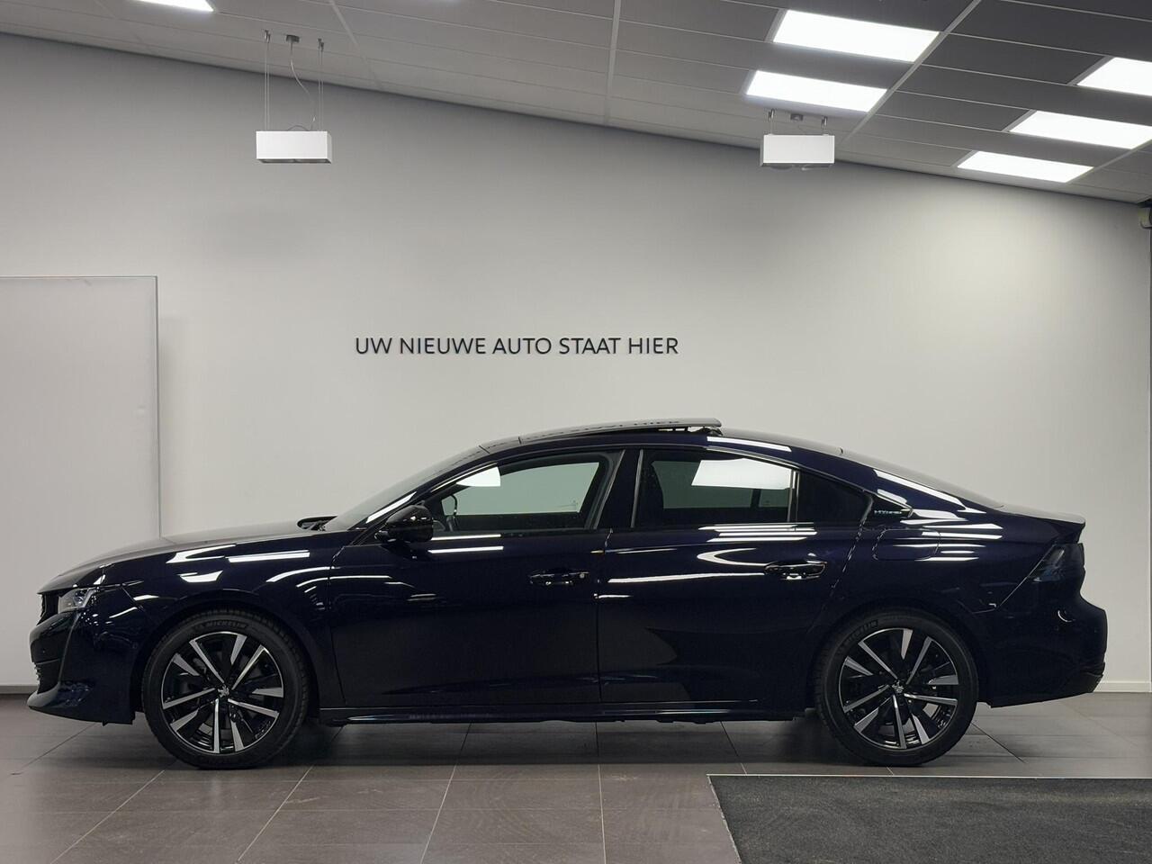 Peugeot 508 Berline GT Pack Business 1.6 Turbo HYbrid 225pk e-EAT8 | FULL-OPTIONS! | NAPPA LEDER | SCHUIF/KANTELDAK | TREKHAAK | NIGHTVISION | HANDSFREE A.KLEP | 360° CAMERA