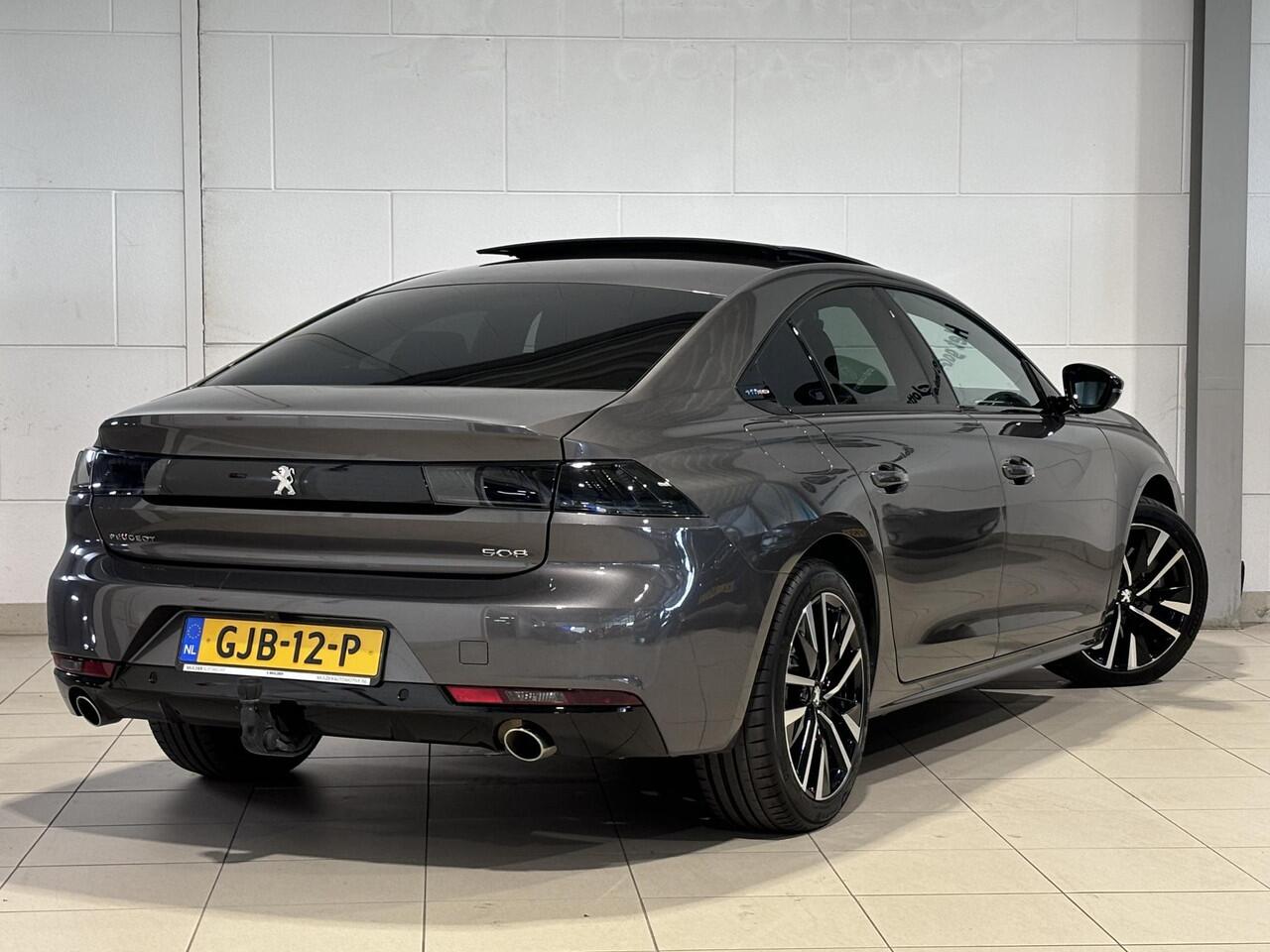 Peugeot 508 GT Pack Business 1.6 Hybrid PHEV 225pk e-EAT8 | FULL-OPTIONS! | NAPPA LEDER | SCHUIF/KANTELDAK | TREKHAAK | NIGHTVISION | 360° CAMERA
