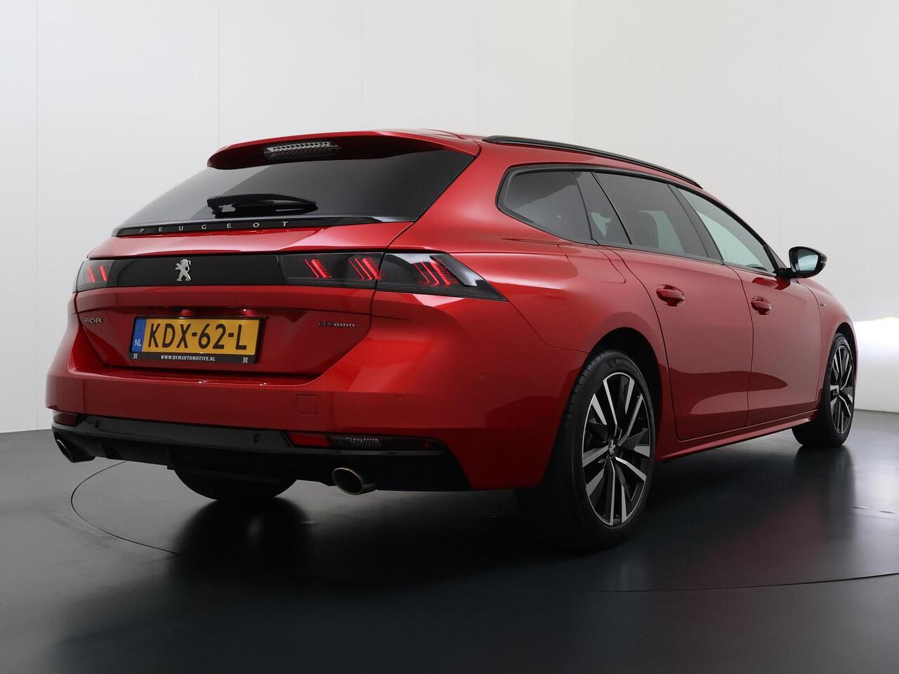 Peugeot 508 SW 1.6 HYbrid GT Pack Business | FULL OPTIONS | ADAPTIEVE CRUISE CONTROL | FOCAL AUDIO | 360 CAMERA | STOELVERWARMING | DEALER ONDERHOUDEN | ELEKTRISCHE KOFFERBAK | RIJKLAAR MET 12 MND BOVAG GARANTIE |