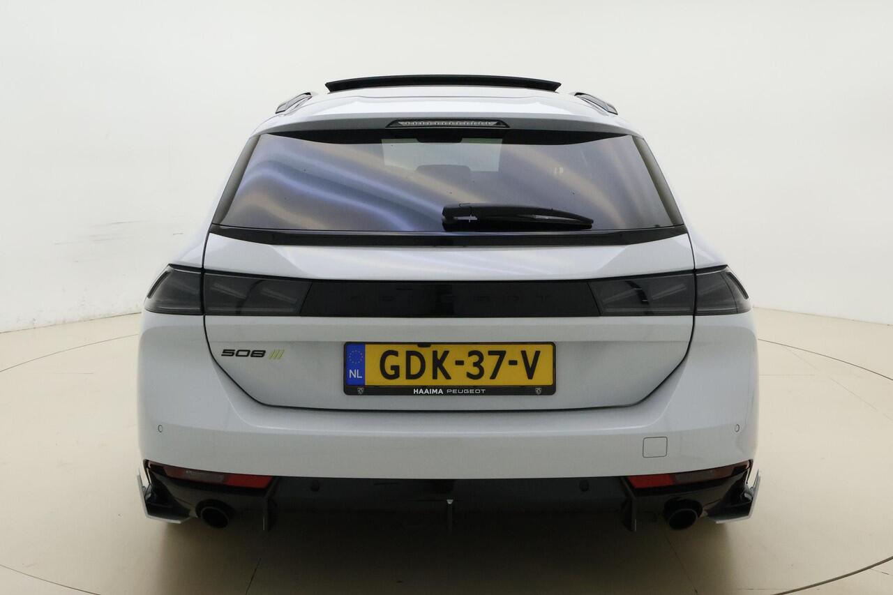 Peugeot 508 SW 1.6 HYbrid PSE Peugeot Sport Engineered | 360 PK | 8-Traps Automaat | VOL opties | Trekhaak | FOCAL | Schuif/kantel dak | Unieke auto | Handsfree achterklep | Elektrisch bedienbare Stoelen