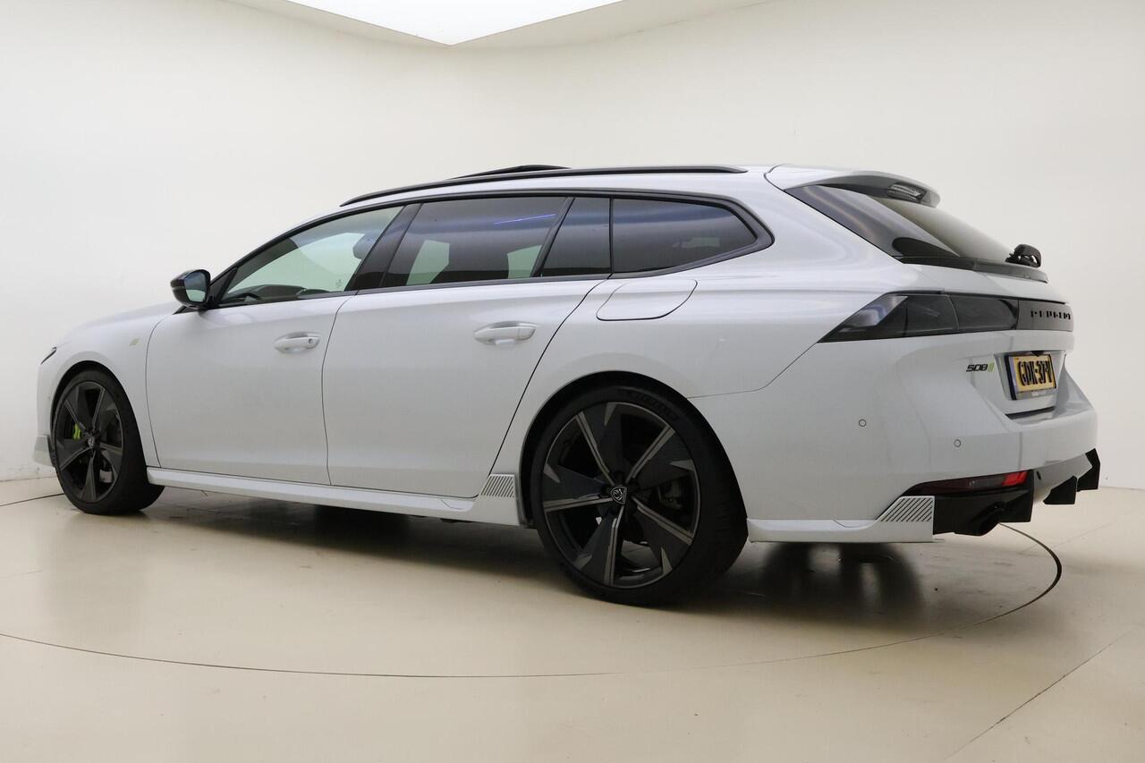 Peugeot 508 SW 1.6 HYbrid PSE Peugeot Sport Engineered | 360 PK | 8-Traps Automaat | VOL opties | Trekhaak | FOCAL | Schuif/kantel dak | Unieke auto | Handsfree achterklep | Elektrisch bedienbare Stoelen
