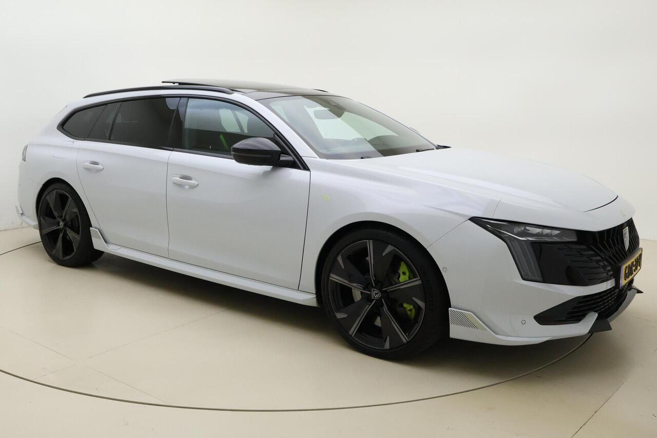 Peugeot 508 SW 1.6 HYbrid PSE Peugeot Sport Engineered | 360 PK | 8-Traps Automaat | VOL opties | Trekhaak | FOCAL | Schuif/kantel dak | Unieke auto | Handsfree achterklep | Elektrisch bedienbare Stoelen