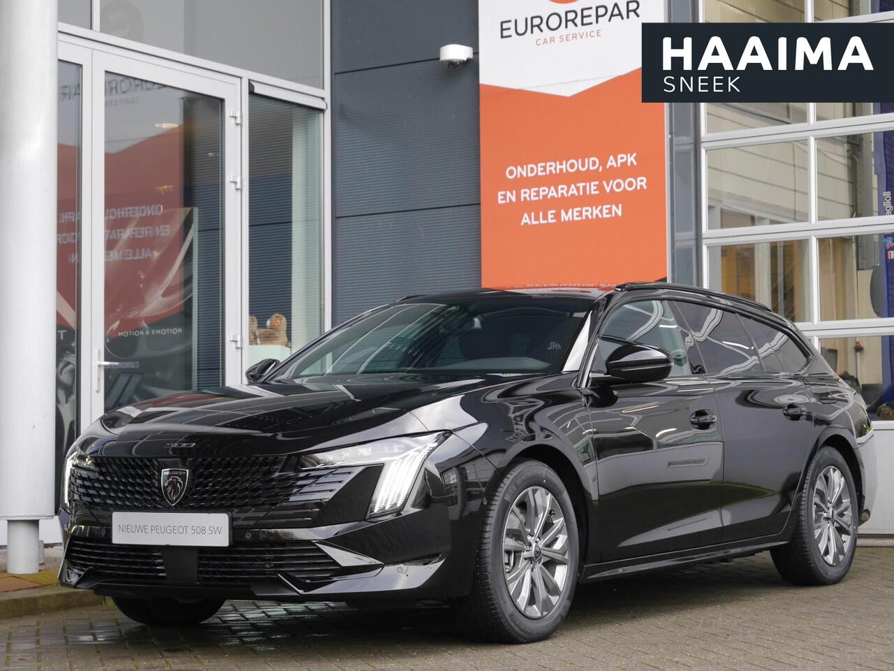 Peugeot 508 1.6 HYbrid 225PK Allure | Nieuwe auto | Lederen bekleding | Stoelmassage | Stoelverwarming | Wegklapbare trekhaak | 360 graden camera | Handsfree kofferbak | Led verlichting | Open dak | Focal