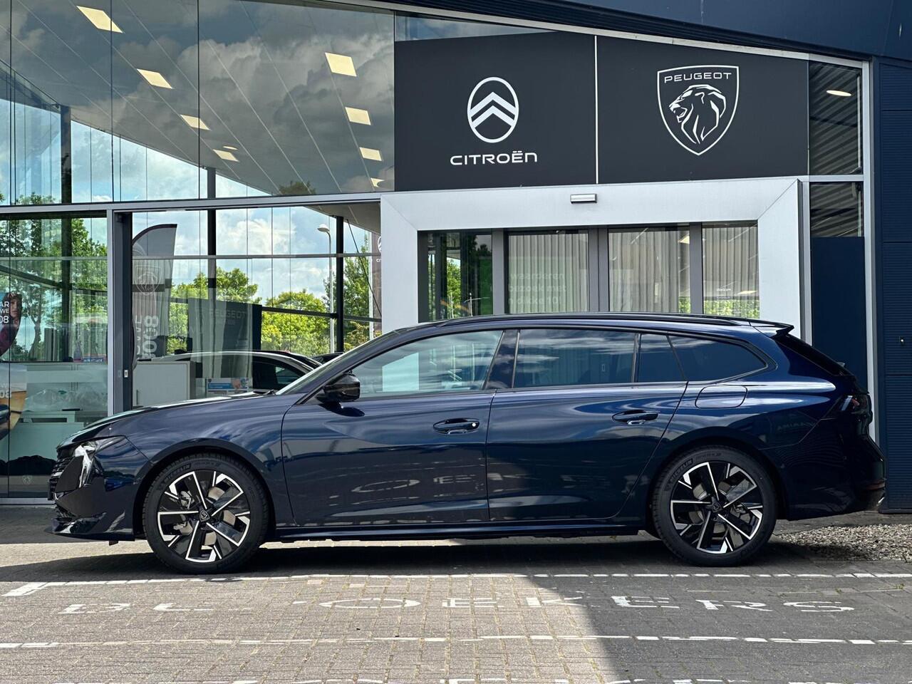 Peugeot 508 SW 1.6 HYbrid 180 Allure | Stoelmassage/-verwarming/-bediening + geheugen | NAPPA Leer | Adaptive Cruise Control | Trekhaak | Elektrische kofferbak |