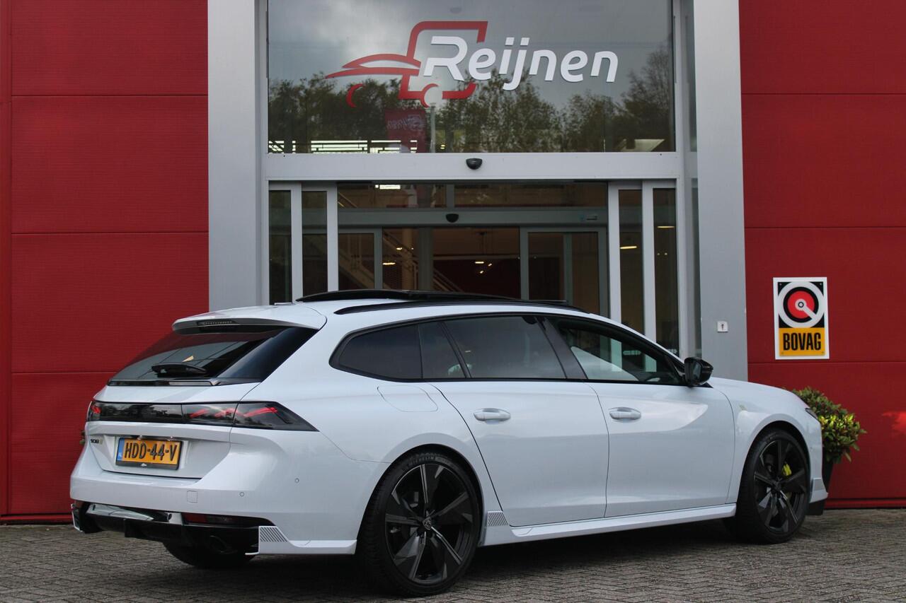 Peugeot 508 SW PSE 1.6 HYbrid 360PK AWD | PANORAMISCH SCHUIF/KANTELDAK | FOCAL® PREMIUM AUDIOSYSTEEMPEUGEOT MET 10 SPEAKERS | MATRIX KOPLAMPEN | BLAUWE LED-SFEERVERLICHTING |360 HD PARKEERCAMERA'S | VERWARMDE VOORRUITRAND | DRAADLOOS APPLECARPLAY/ANDROID AUTO | NAVIG