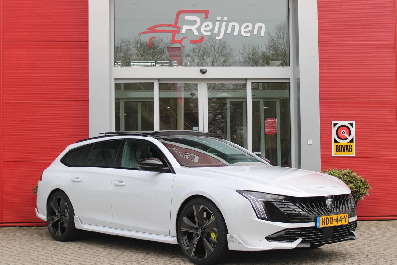Peugeot 508 SW PSE 1.6 HYbrid 360PK AWD | PANORAMISCH SCHUIF/KANTELDAK | FOCAL® PREMIUM AUDIOSYSTEEM MET 10 SPEAKERS | MATRIX KOPLAMPEN | SFEERVERLICHTING | 360 HD PARKEERCAMERA'S | VERWARMDE VOORRUITRAND | DRAADLOOS APPLECARPLAY/ANDROID AUTO | NAVIGATIE | ADAPTIEVE 
