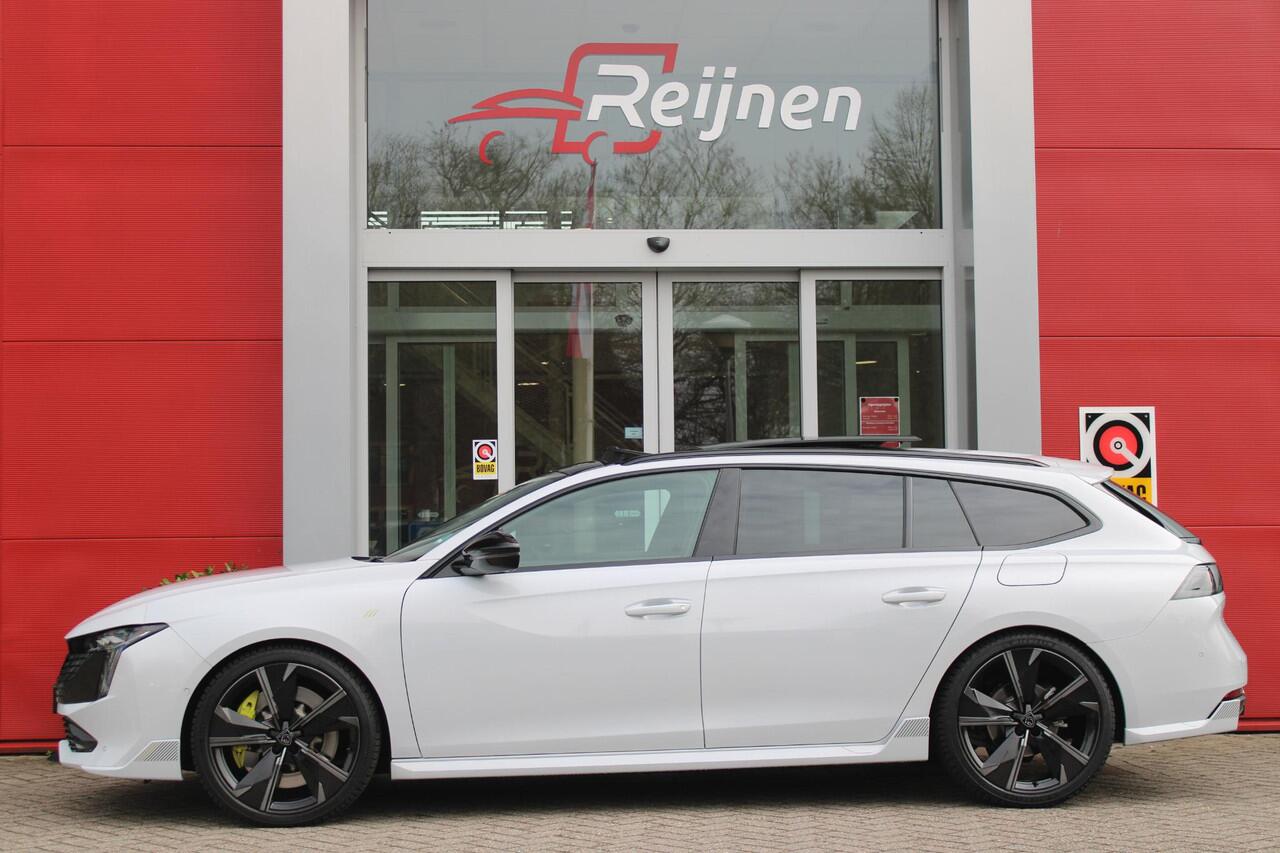 Peugeot 508 SW PSE 1.6 HYbrid 360PK AWD | PANORAMISCH SCHUIF/KANTELDAK | FOCAL® PREMIUM AUDIOSYSTEEM MET 10 SPEAKERS | MATRIX KOPLAMPEN | SFEERVERLICHTING | 360 HD PARKEERCAMERA'S | VERWARMDE VOORRUITRAND | DRAADLOOS APPLECARPLAY/ANDROID AUTO | NAVIGATIE | ADAPTIEVE 