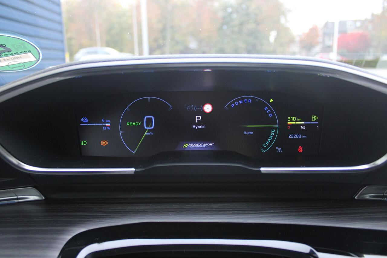 Peugeot 508 SW PSE 1.6 HYbrid 360PK AWD | PANORAMISCH SCHUIF/KANTELDAK | FOCAL® PREMIUM AUDIOSYSTEEM MET 10 SPEAKERS | MATRIX KOPLAMPEN | SFEERVERLICHTING | 360 HD PARKEERCAMERA'S | VERWARMDE VOORRUITRAND | DRAADLOOS APPLECARPLAY/ANDROID AUTO | NAVIGATIE | ADAPTIEVE 