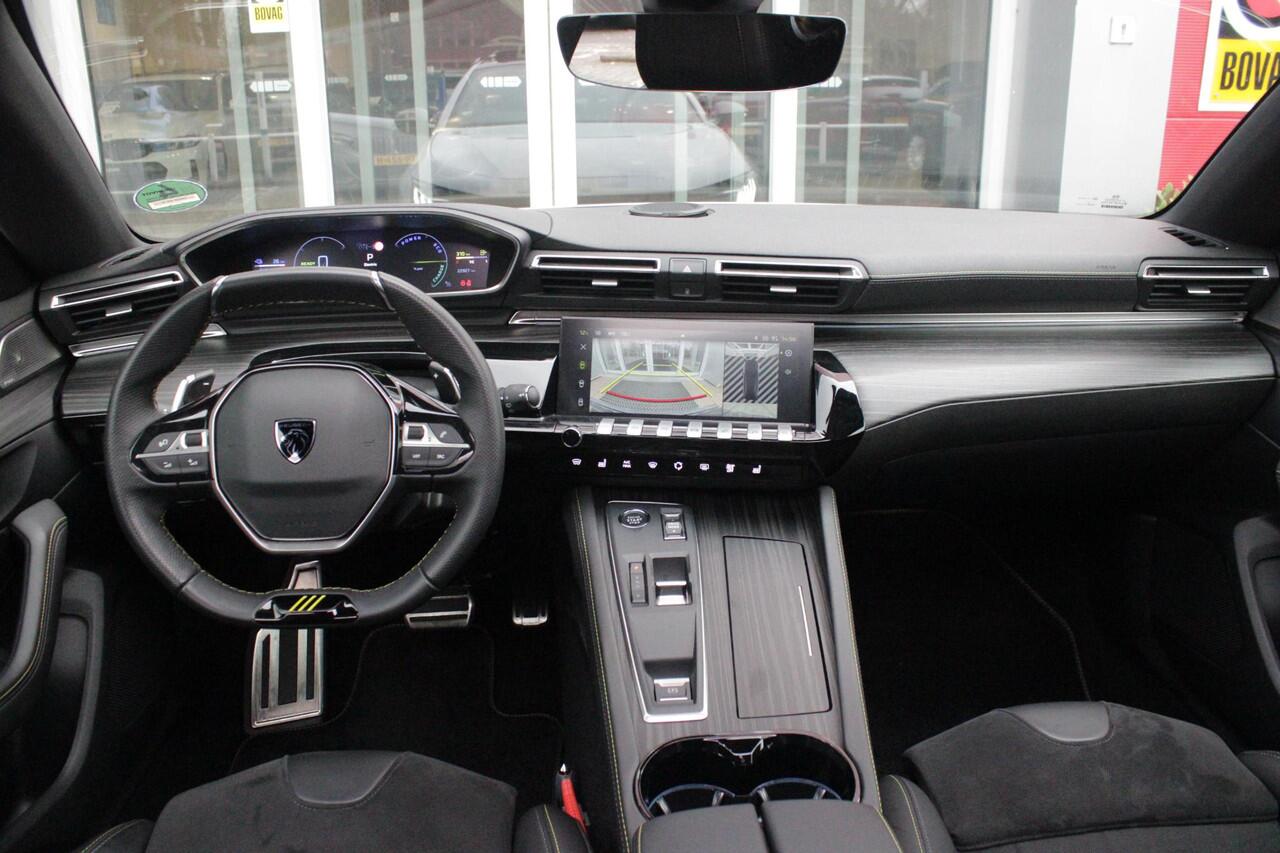 Peugeot 508 SW PSE 1.6 HYbrid 360PK AWD | PANORAMISCH SCHUIF/KANTELDAK | FOCAL® PREMIUM AUDIOSYSTEEM MET 10 SPEAKERS | MATRIX KOPLAMPEN | SFEERVERLICHTING | 360 HD PARKEERCAMERA'S | VERWARMDE VOORRUITRAND | DRAADLOOS APPLECARPLAY/ANDROID AUTO | NAVIGATIE | ADAPTIEVE 