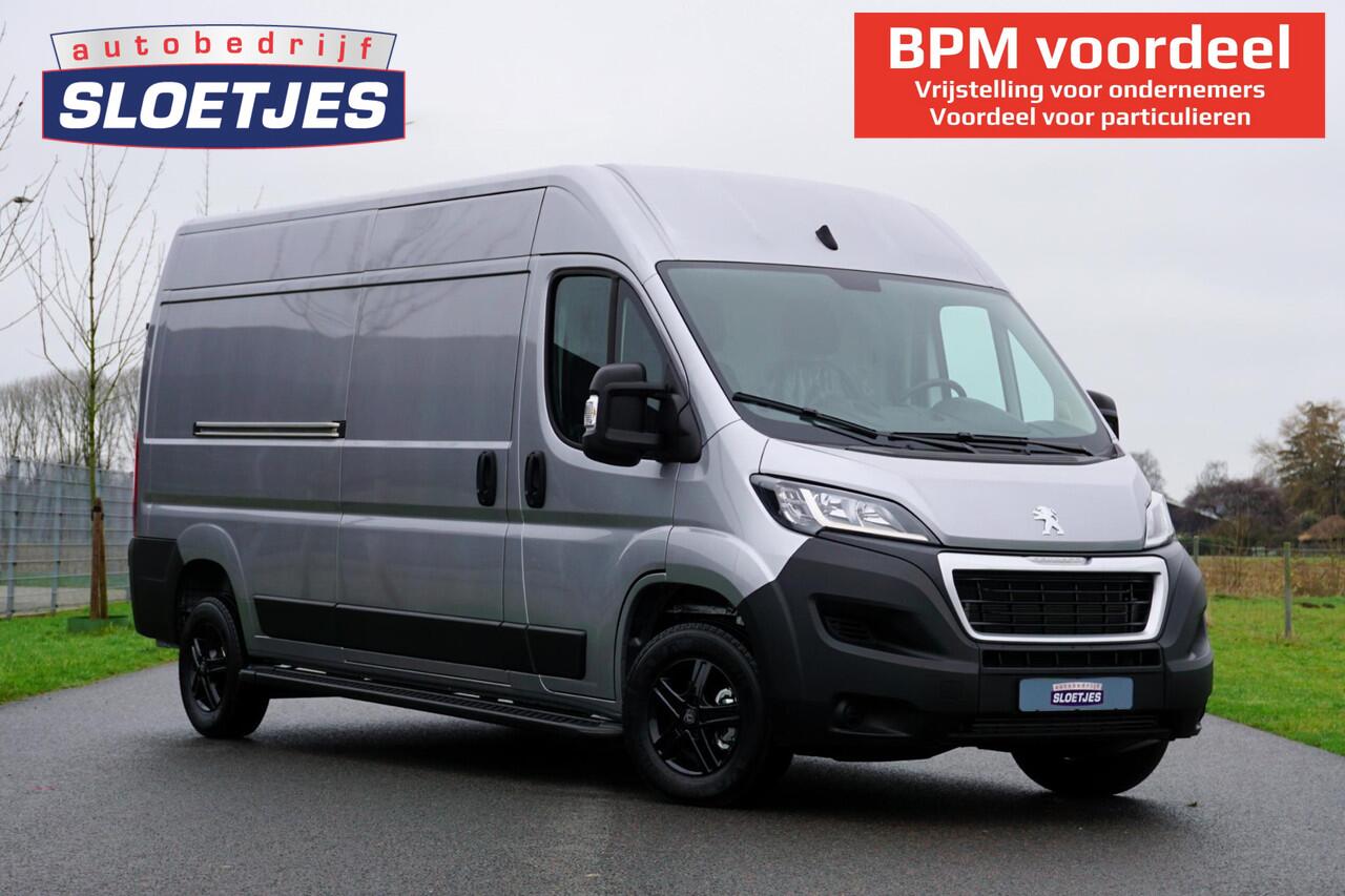 Peugeot BOXER 2.2 BlueHDi 140 L3H2 3.5t BPM voordeel |Nieuw |Airco |Carplay |Cruise |Camera |Parkeersensoren |3500 KG |140 pk |Metallic |Android auto |Bluetooth |Elektrisch verstelbare ramen en spiegels