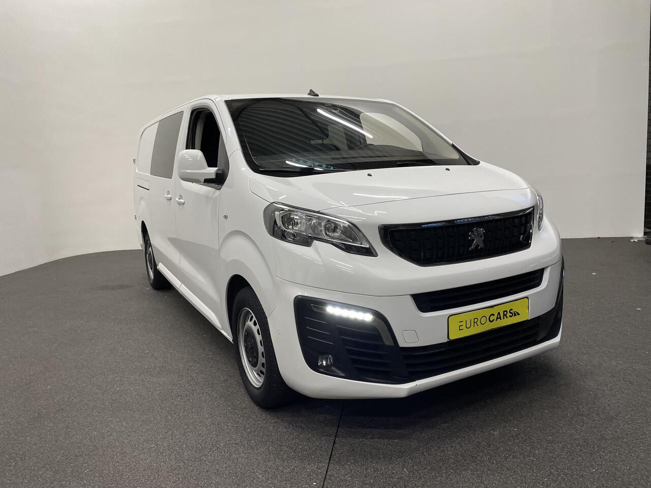 Peugeot EXPERT Long Dubbele Cabine Asphalt L3 2.0 HDi 120pk Aut-8 Airco Navi Carplay Cruise Control Trekhaak Lang Luxe Dubbele Cabine