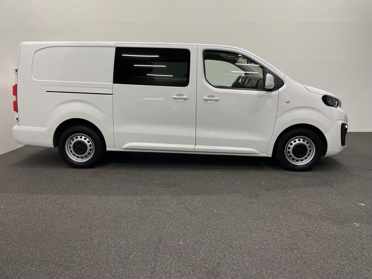 Peugeot EXPERT Long Dubbele Cabine Asphalt L3 2.0 HDi 120pk Aut-8 Airco Navi Carplay Cruise Control Trekhaak Lang Luxe Dubbele Cabine