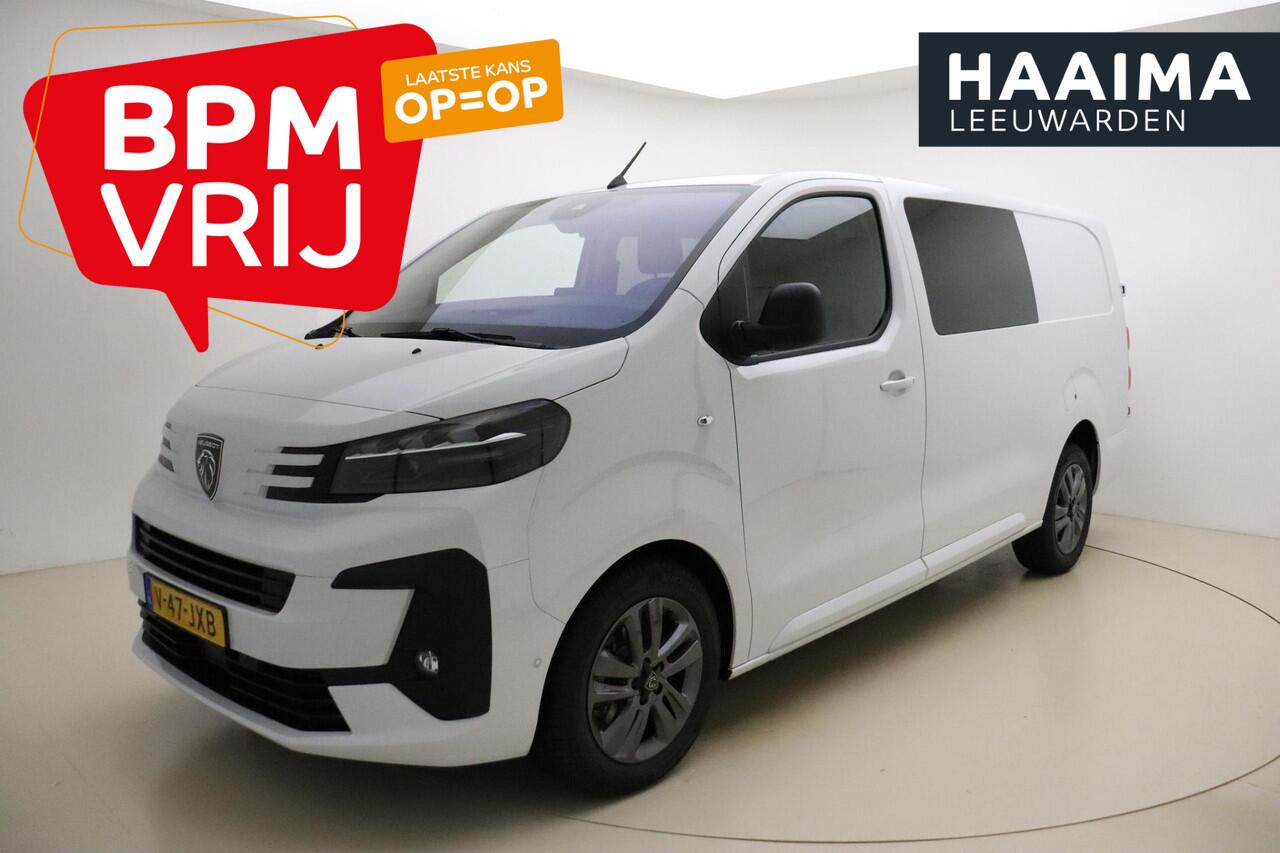 Peugeot EXPERT 2.0 BlueHDi S&S L3 DC 180 PK | Automaat | Dubbele cabine | UIT VOORRAAD LEVERBAAR | Airco | Stuurverwarming | Start/stop | Betimmering | Apple Carplay | Navigatie | Camera | Licht metalen velgen