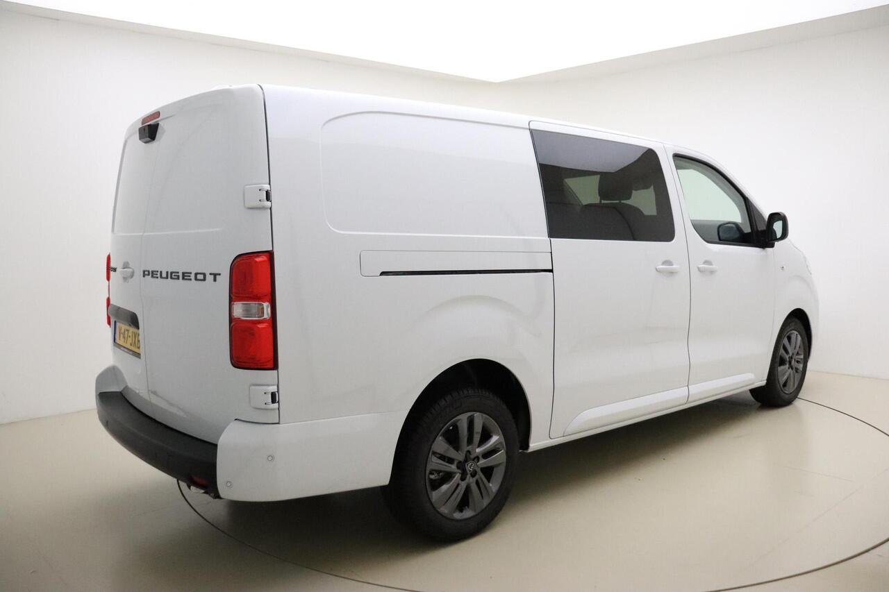 Peugeot EXPERT 2.0 BlueHDi S&S L3 DC 180 PK | Automaat | Dubbele cabine | UIT VOORRAAD LEVERBAAR | Airco | Stuurverwarming | Start/stop | Betimmering | Apple Carplay | Navigatie | Camera | Licht metalen velgen