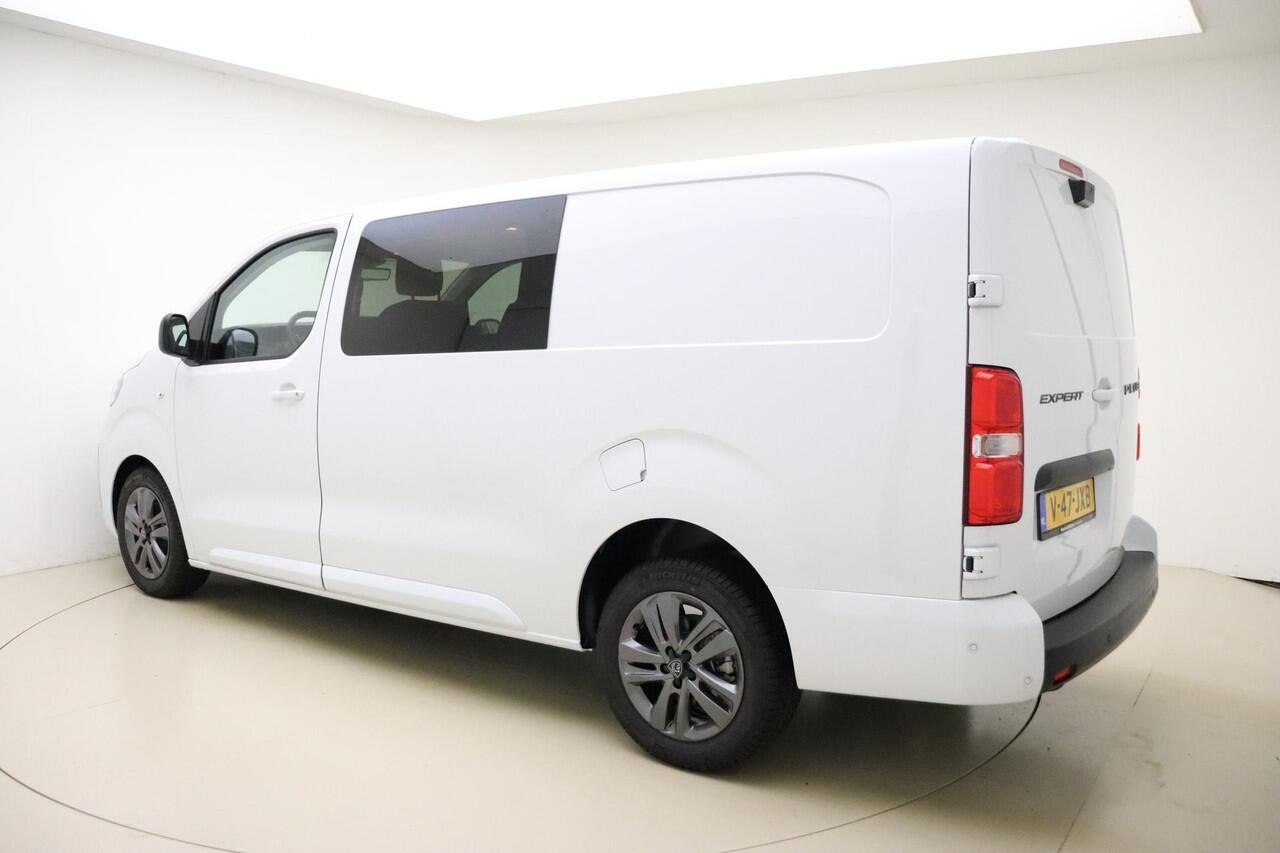 Peugeot EXPERT 2.0 BlueHDi S&S L3 DC 180 PK | Automaat | Dubbele cabine | UIT VOORRAAD LEVERBAAR | Airco | Stuurverwarming | Start/stop | Betimmering | Apple Carplay | Navigatie | Camera | Licht metalen velgen