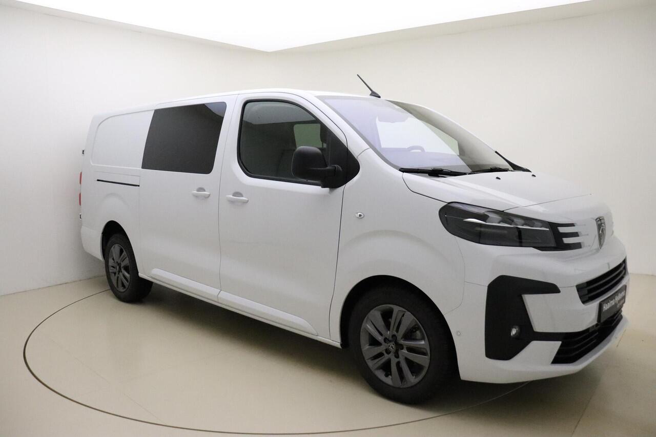 Peugeot EXPERT 2.0 BlueHDi S&S L3 DC 180 PK Automaat | Dubbele cabine | UIT VOORRAAD LEVERBAAR | BPM VRIJ! | Climate Control | Stuurverwarming | Betimmering | Apple Carplay | Navigatie | Camera | LM Velgen
