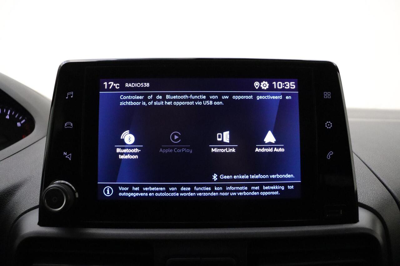 Peugeot PARTNER 1.5 BlueHDI Premium 100 PK | Handgeschakeld | Apple Carplay/Android Auto l PDC l Bluetooth l Elek. ramen l Cruise l 3 zitplekken