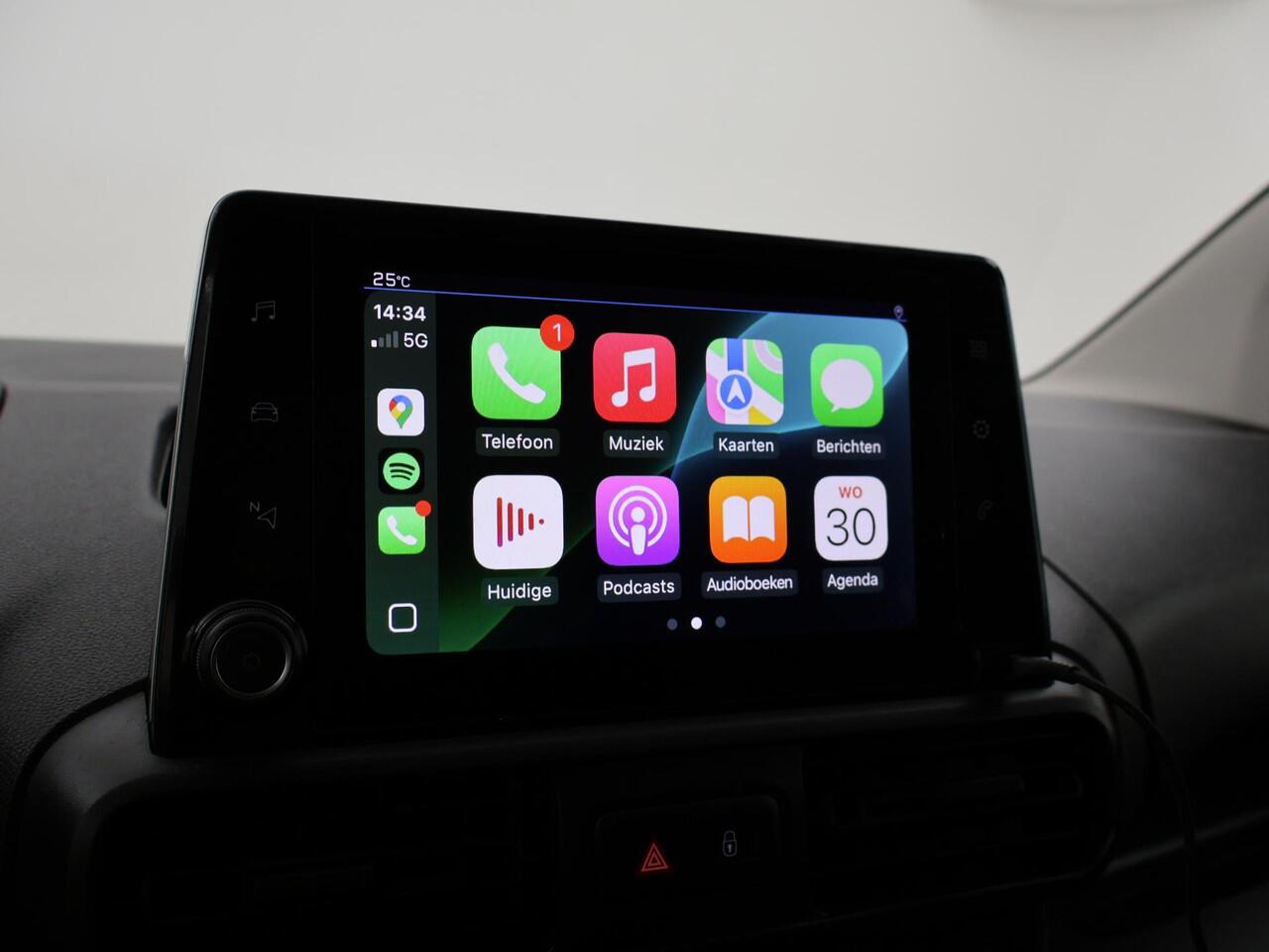 Peugeot PARTNER 1.5 BLUEHDI 100 PK PREMIUM + BOTT KAST | 230V OMVORMER | TREKHAAK | APPLE CARPLAY